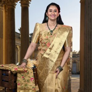 Regal Golden Tissue Banarasi Saree
