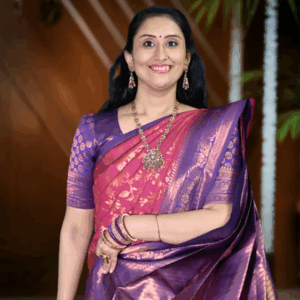 Kanchi Semi Silk Copper Zari
