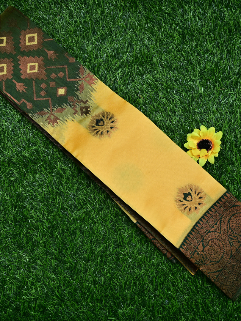 Lemon Yellow with green