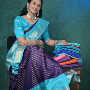 Pure viscose crepe 2D weaving sarees
